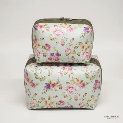 Kit1 necessarie jardim M e P floral verde militar_2x