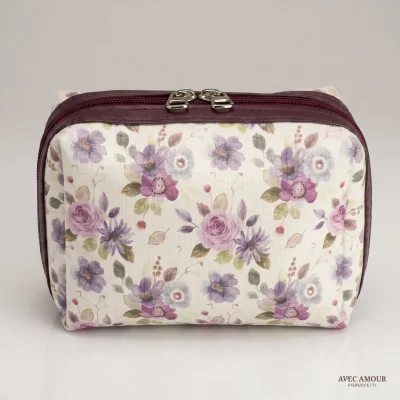 necessaire jardim floral P bordo_2x